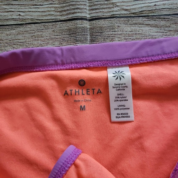ATHLETA Purple Ruffle hem Bikini Bottom Only M - Picture 4 of 4